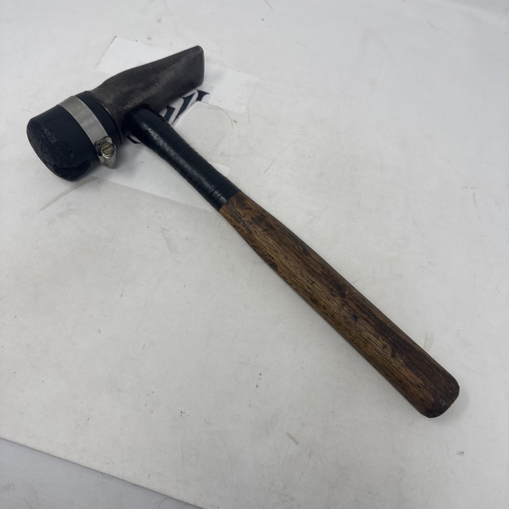 Vintage & Rare KEN TOOL Tire Hammer ~ T-11-R ~ Pat. Pend. ~ Wooden Handle 15+"